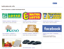 Tablet Screenshot of kalkulatorok.info